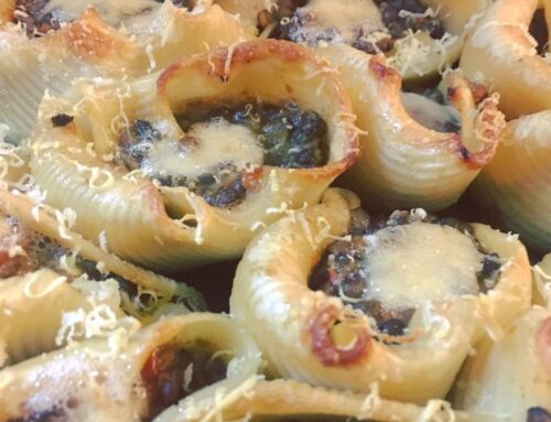 Conchiglioni con ragu di lenticchie