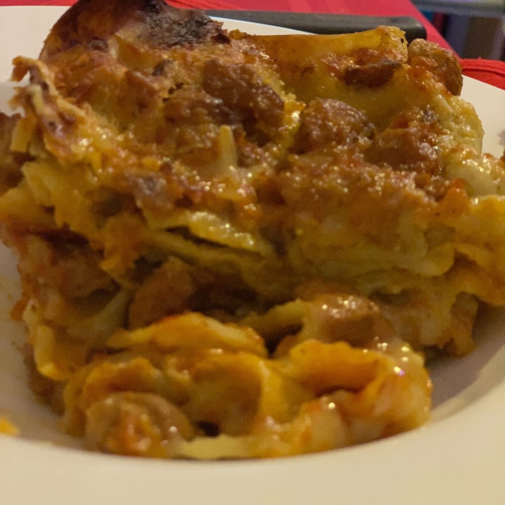 lasagne al ragu di soia